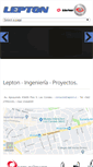 Mobile Screenshot of lepton.cl